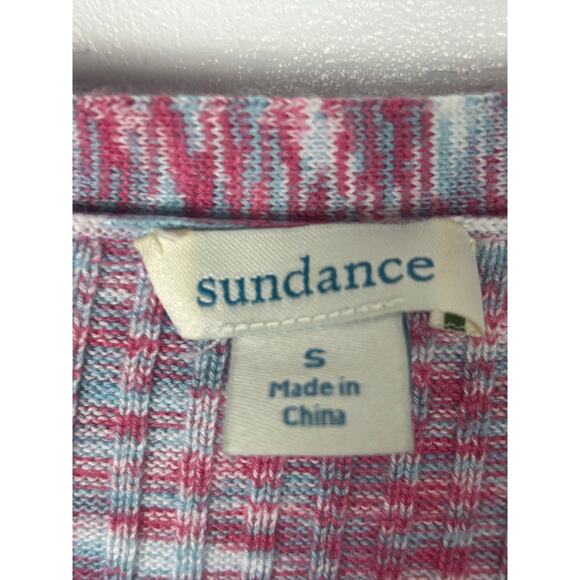 Sundance Ribbed Knit Henley Shirt Long Sleeve Casual Boho Style Sz S - Picture 3 of 8